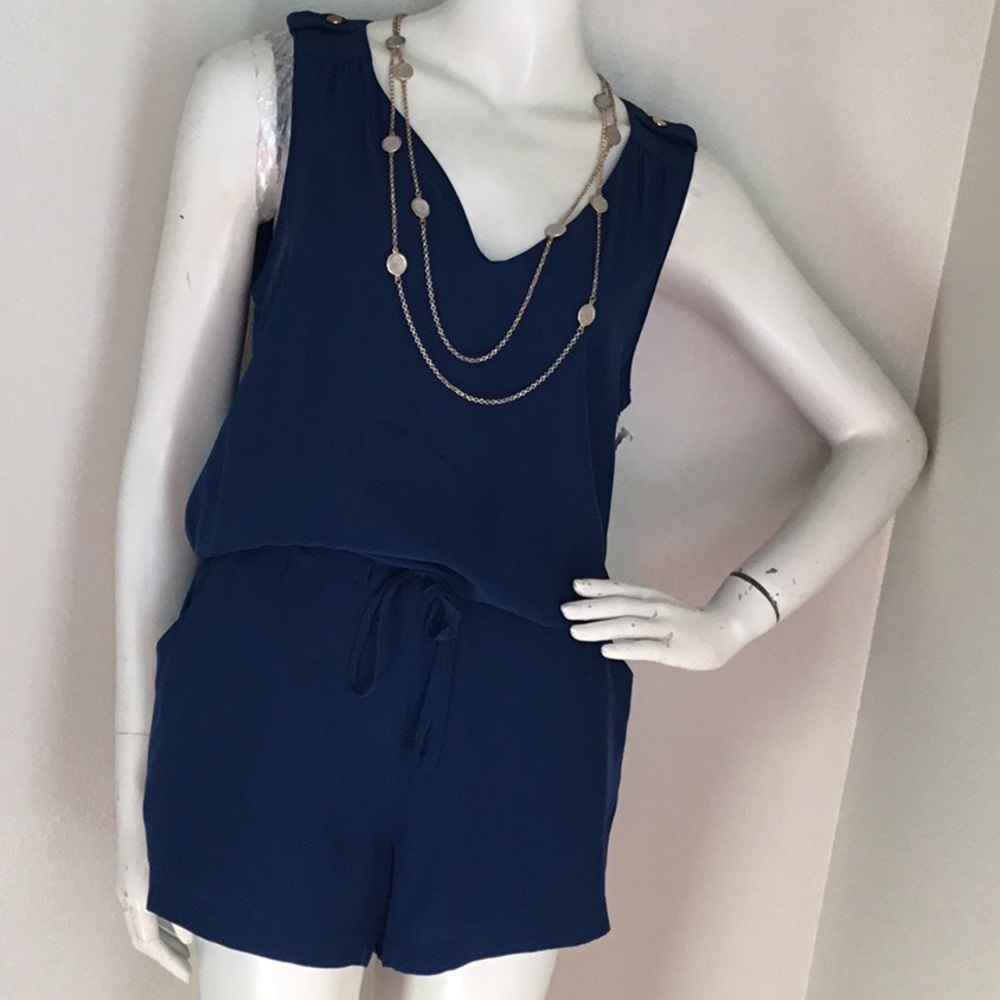 AMANDA  UPRICHARD OPEN BACK PLAYSUIT SILK ROMPER